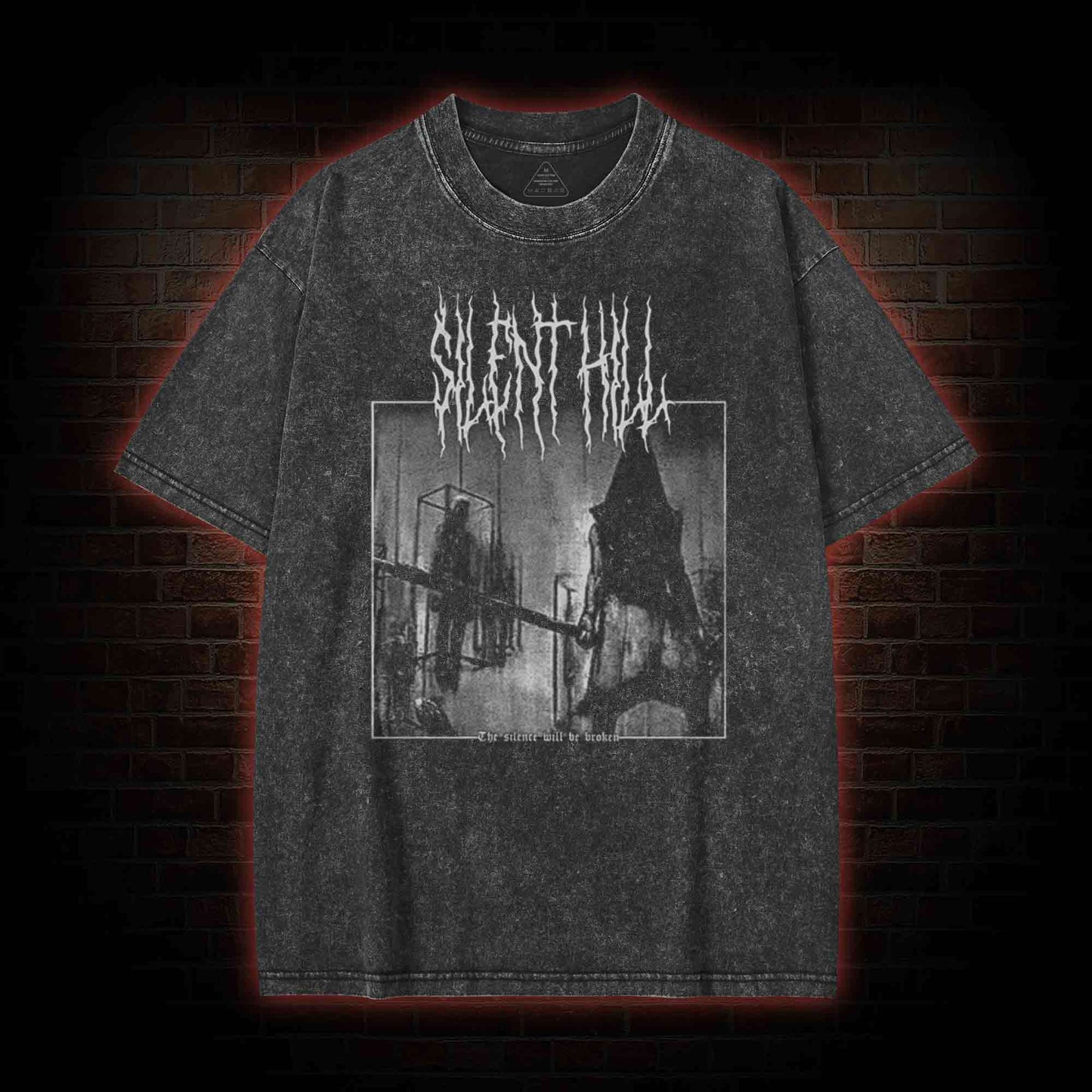 SILENT HILL HORROR WASHED T-SHIRT