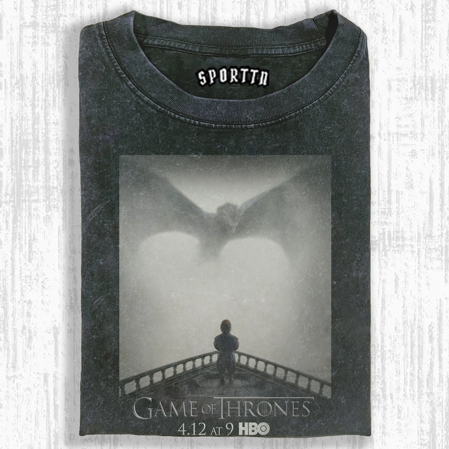 WASHED COTTON GAME OF THRONES T-SHIRT