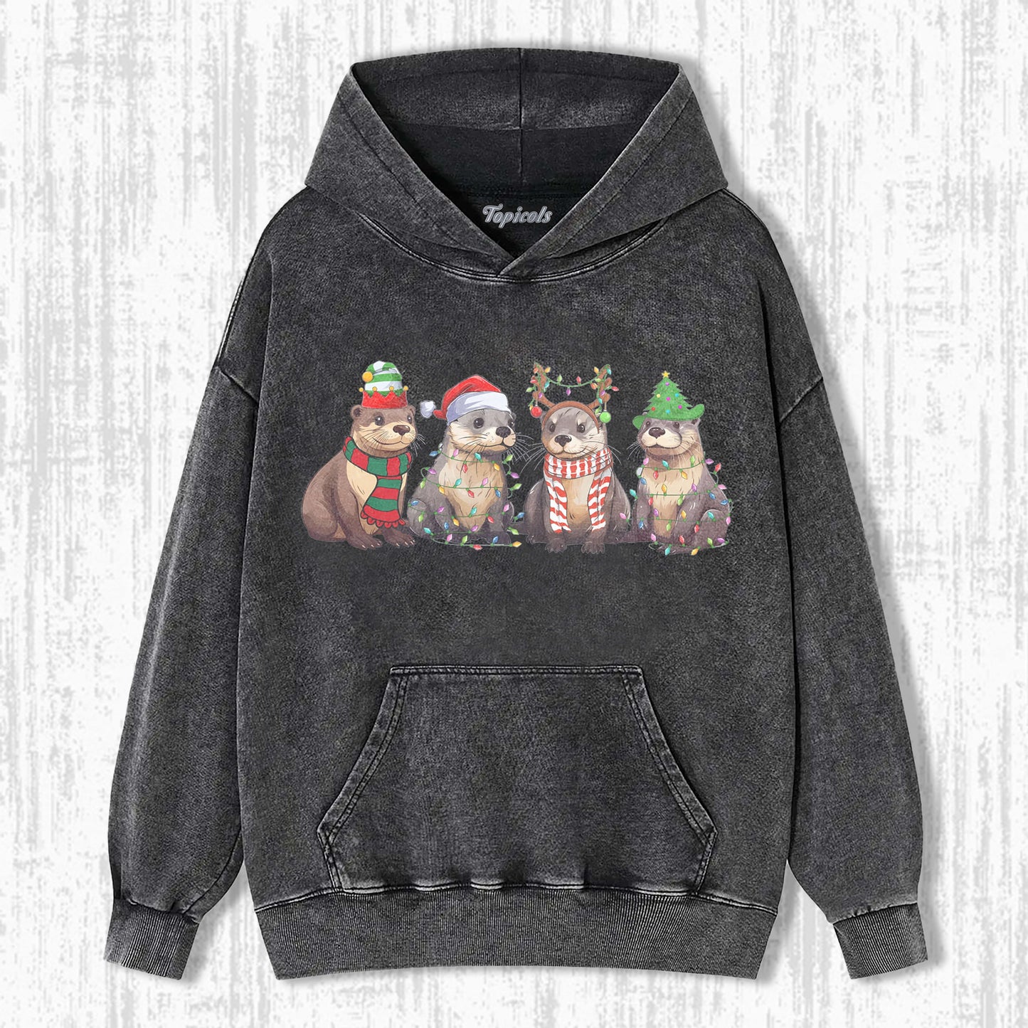 OTTERS CHRISTMAS LIGHTS SHIRT