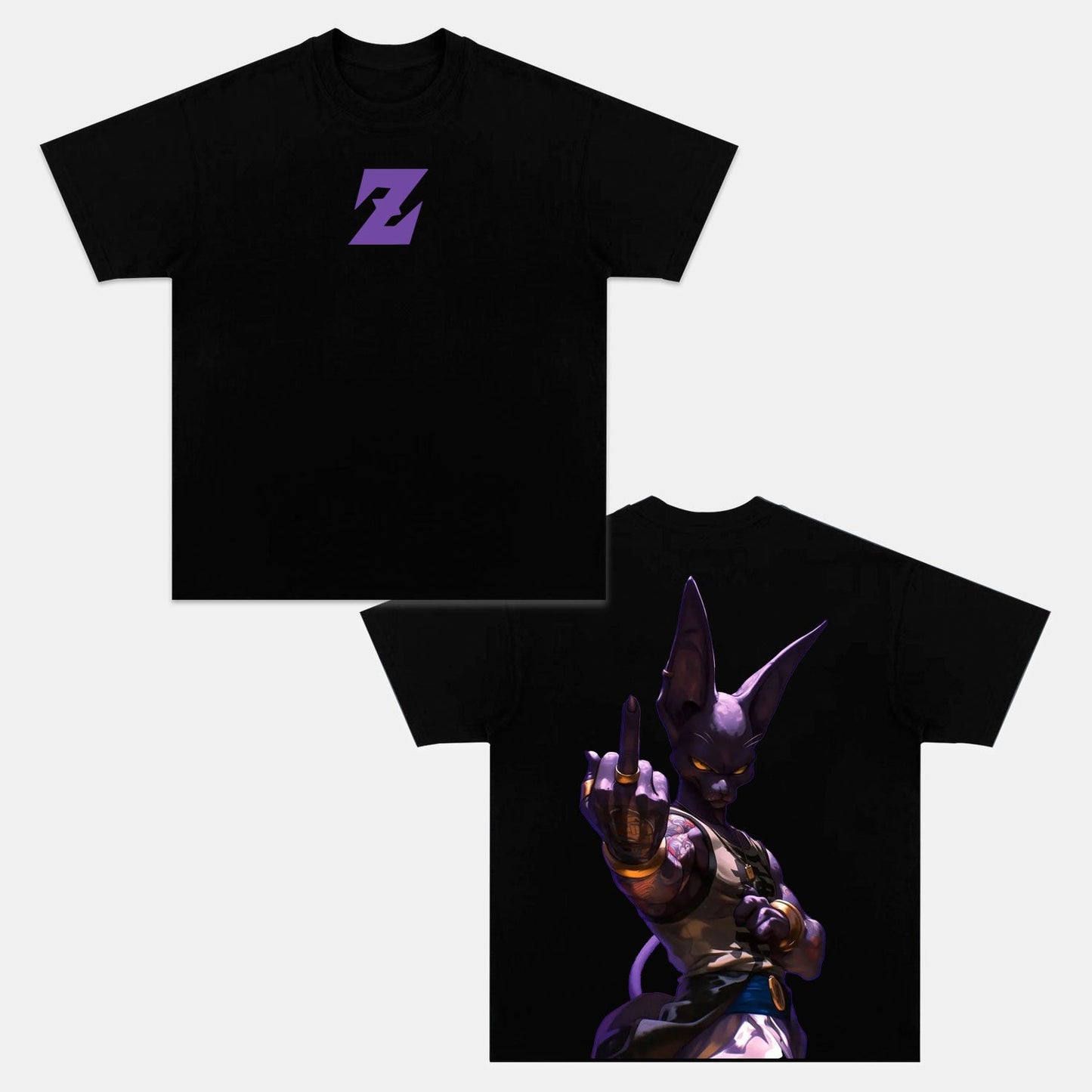 BEERUS ANIME OVERSIZED TEE丨DRAGON BALL