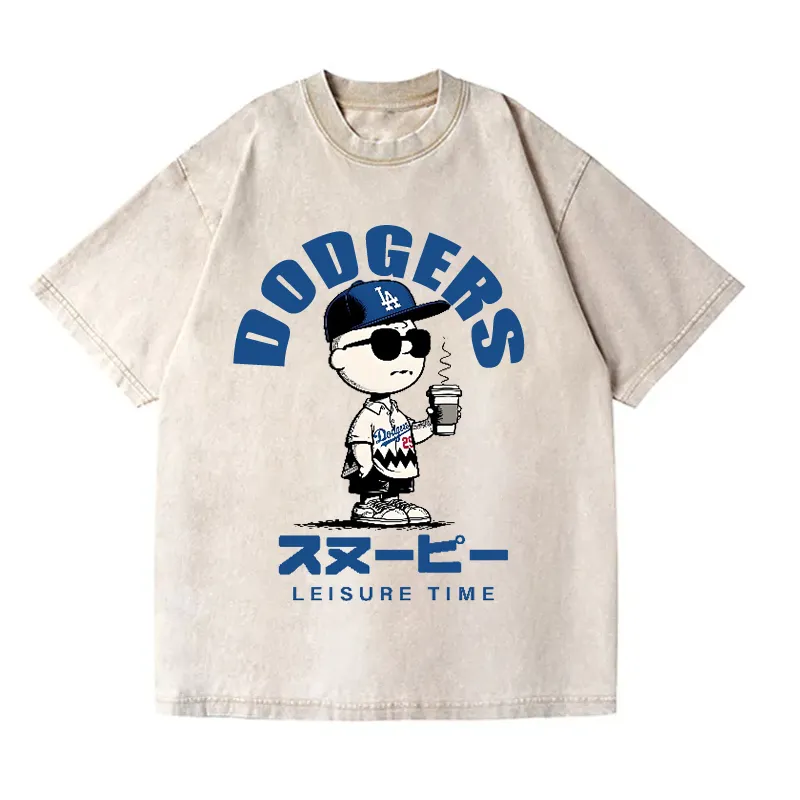 DODGERS VINTAGE WASH JAPANESE DESIGN T-SHIRT