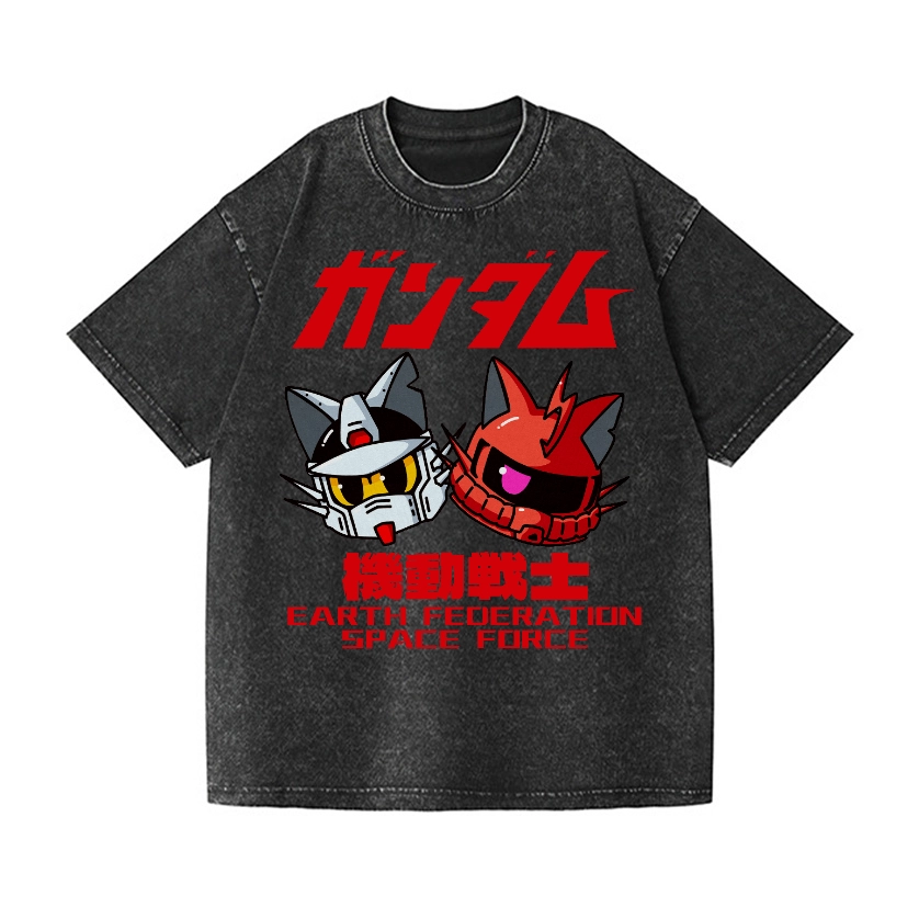 EFSF CAT VINTAGE WASH JAPANESE DESIGN T-SHIRT