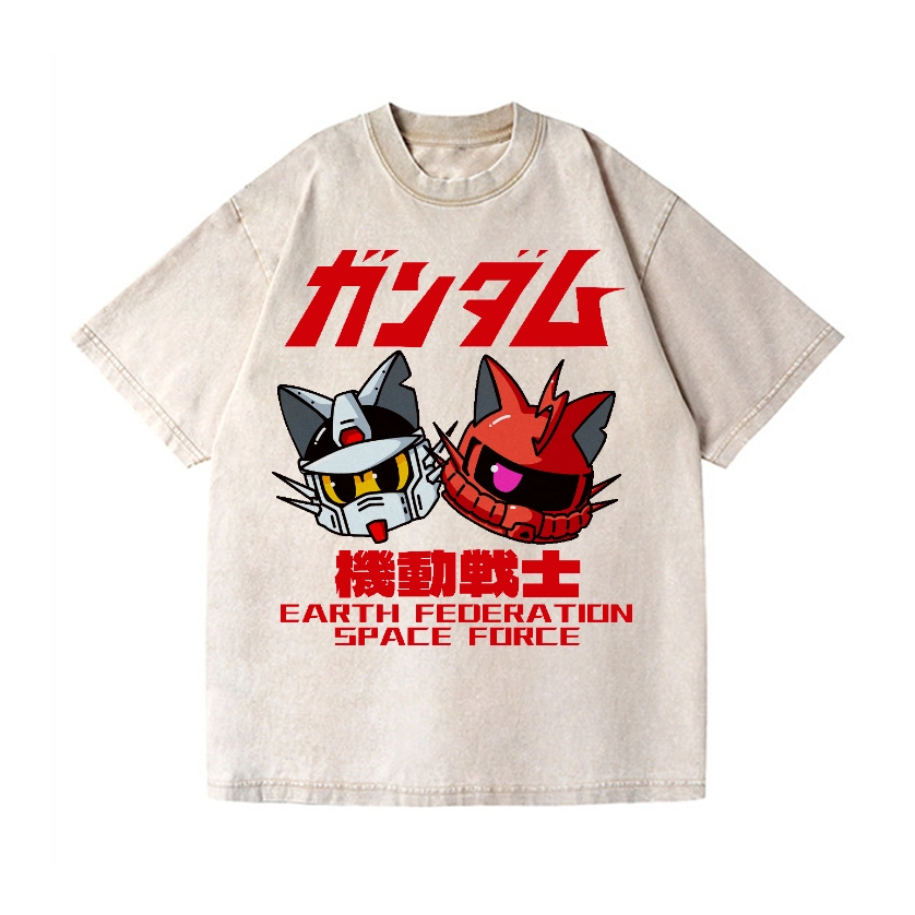 EFSF CAT VINTAGE WASH JAPANESE DESIGN T-SHIRT