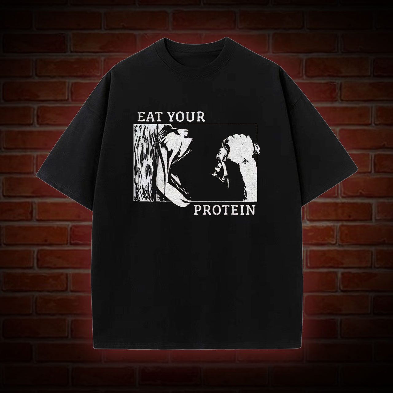 EAT YOUR PROTEIN WASHED T-SHIRT