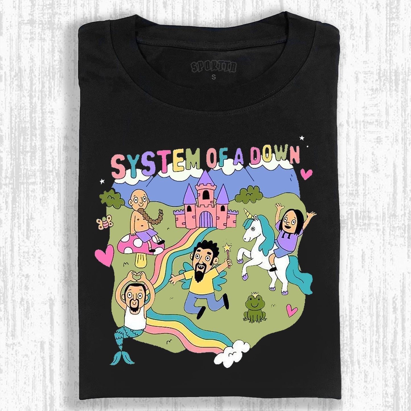 MUSIC SYSTEM OF A DOWN VINTAGE WASHED TEE