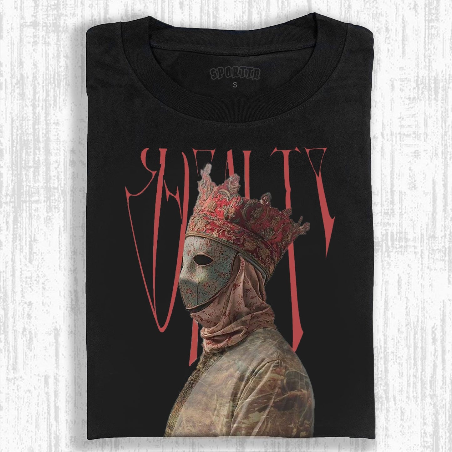 ROYALTY MASKED MONARCH ART POSTER T-SHIRT