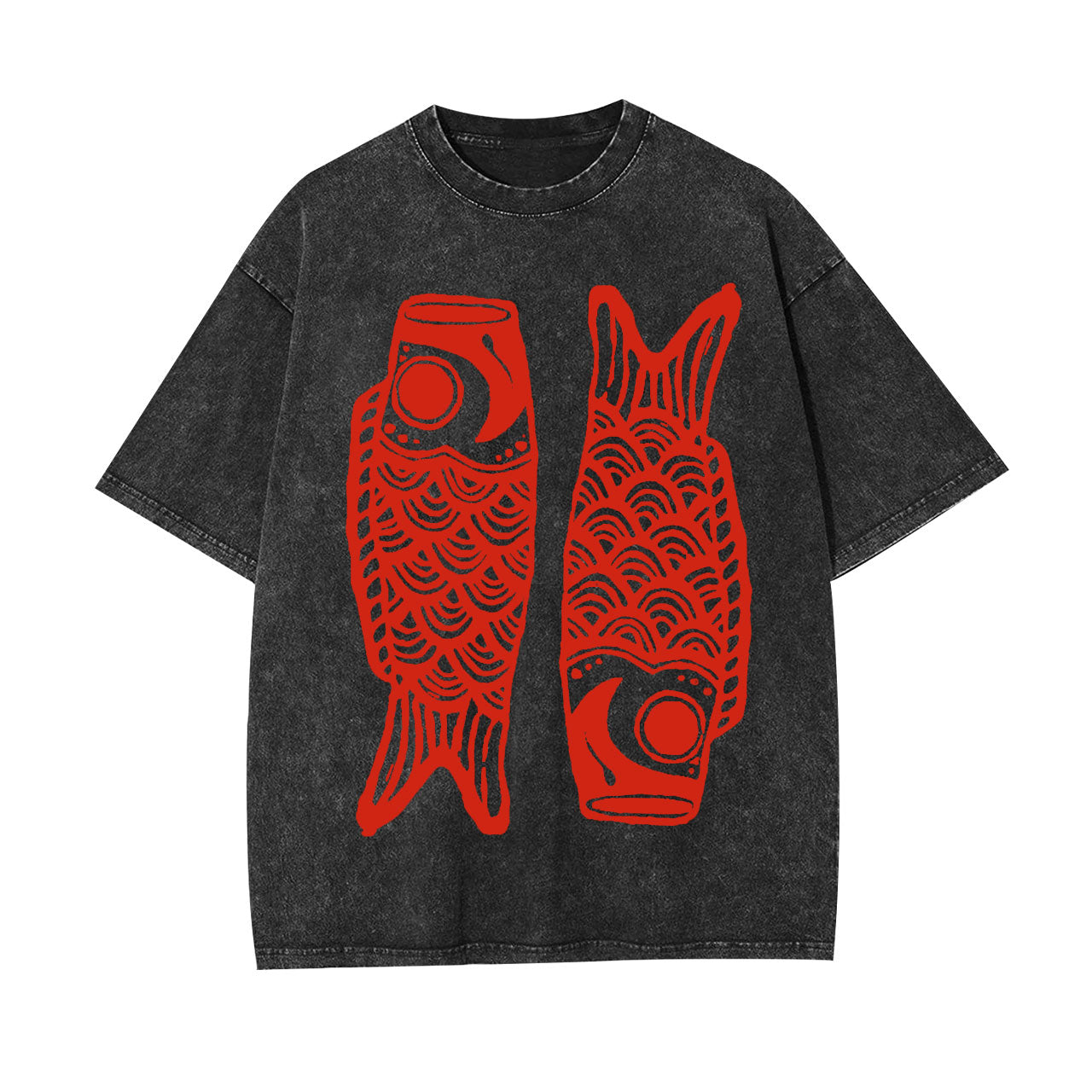 RETRO CARP STREAMER WASHED T-SHIRT