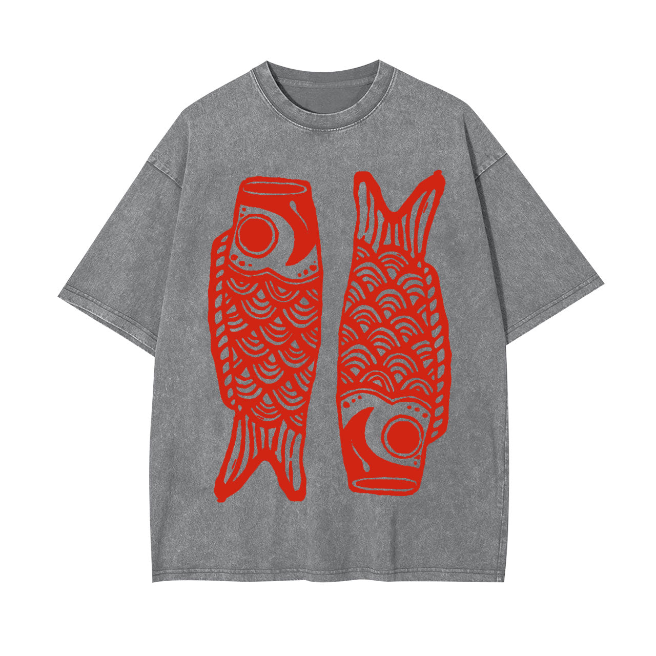 RETRO CARP STREAMER WASHED T-SHIRT
