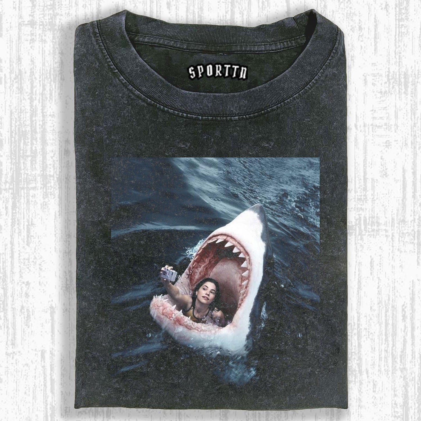 SELFIE ADVENTURE IN THE SHARK'S MOUTH TEE