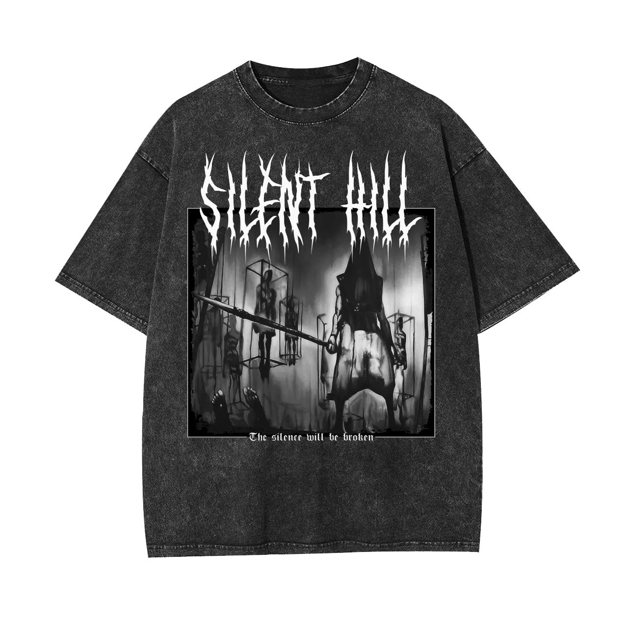 SILENT HILL HORROR WASHED T-SHIRT