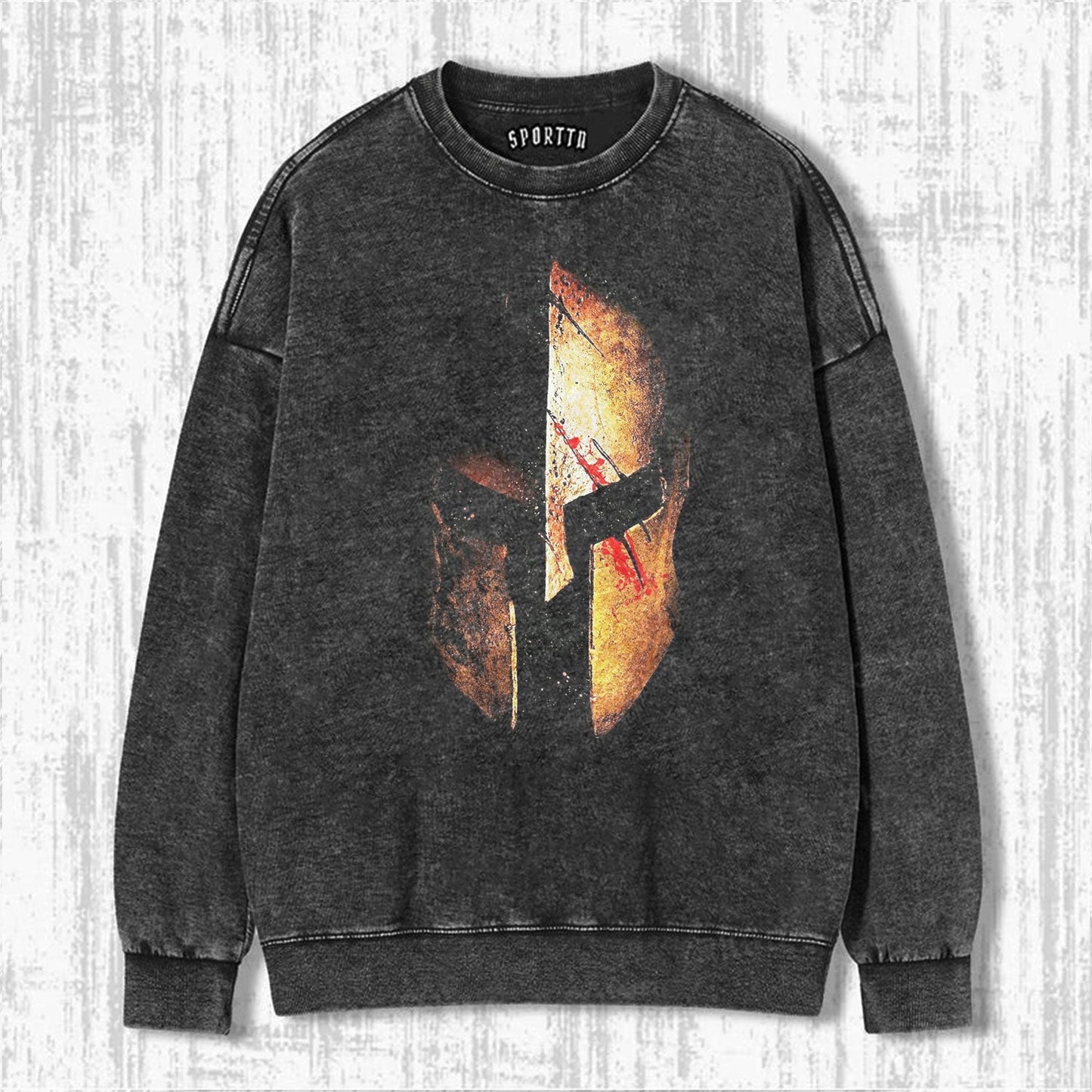 SPARTAN HELMET MARK OF IRON AND BLOOD T-SHIRT