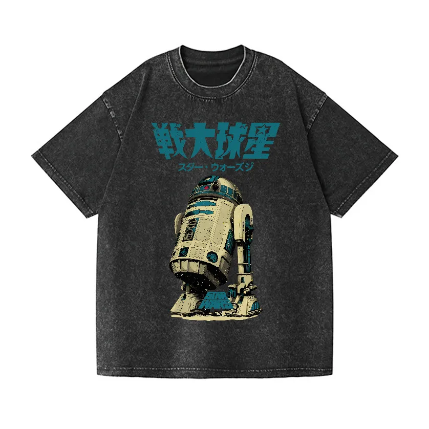 STAR WARS VINTAGE WASH JAPANESE DESIGN T-SHIRT