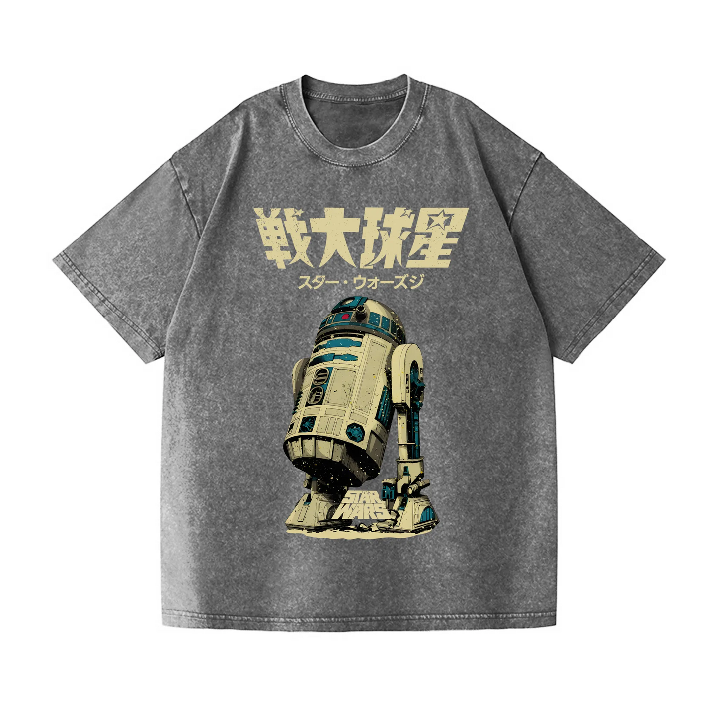 STAR WARS VINTAGE WASH JAPANESE DESIGN T-SHIRT