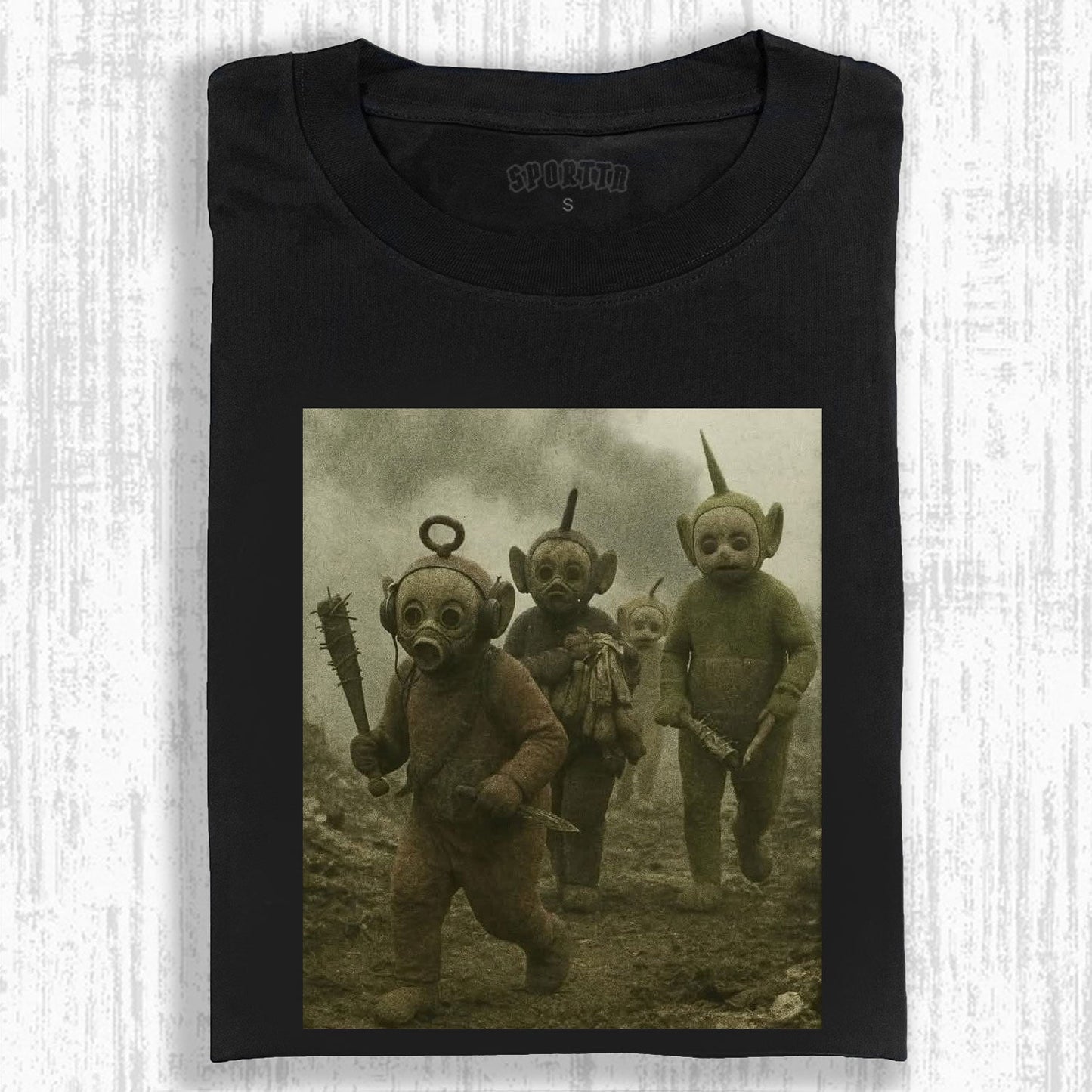TELETUBBIES IN DARK REMAKE STYLE TEE