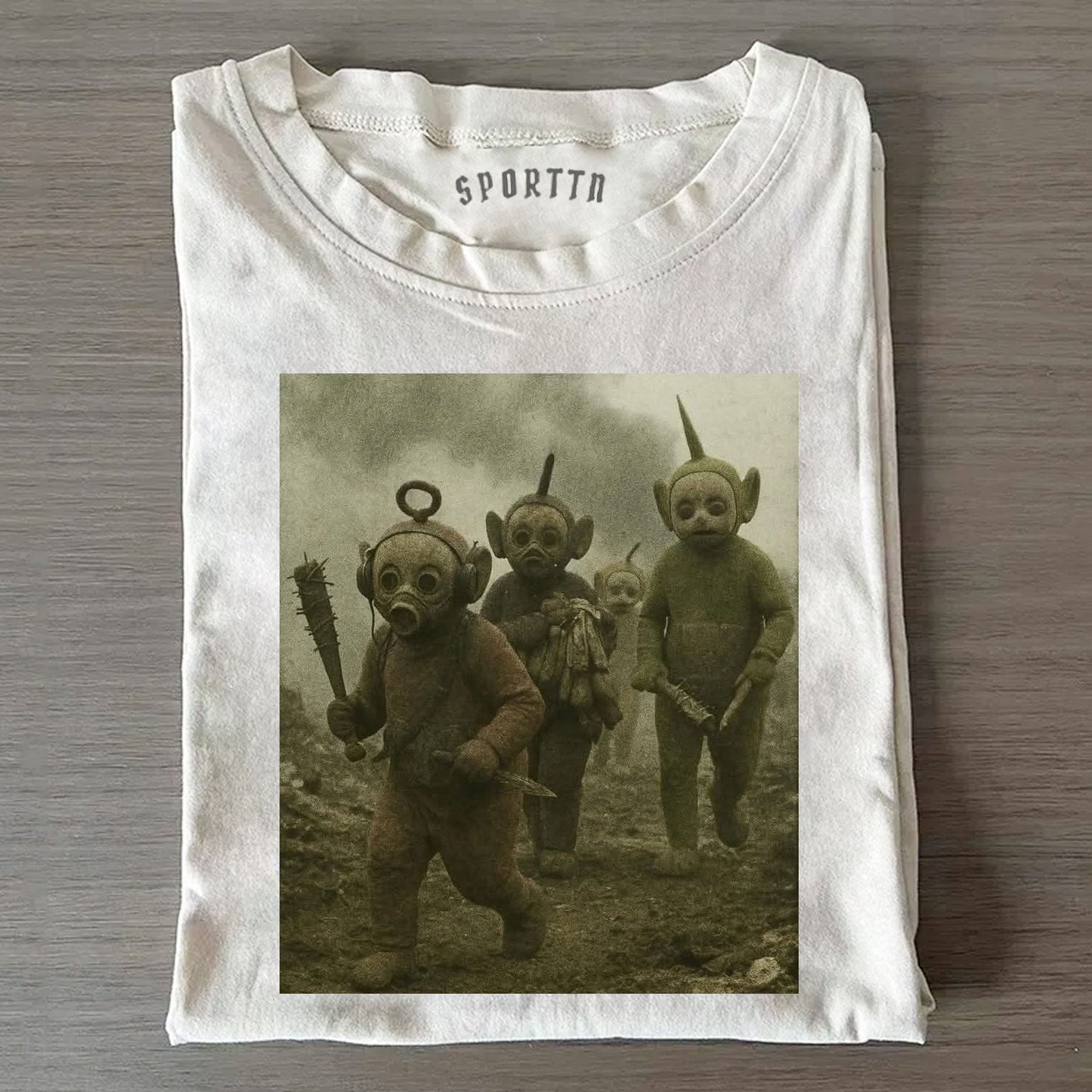 TELETUBBIES IN DARK REMAKE STYLE TEE