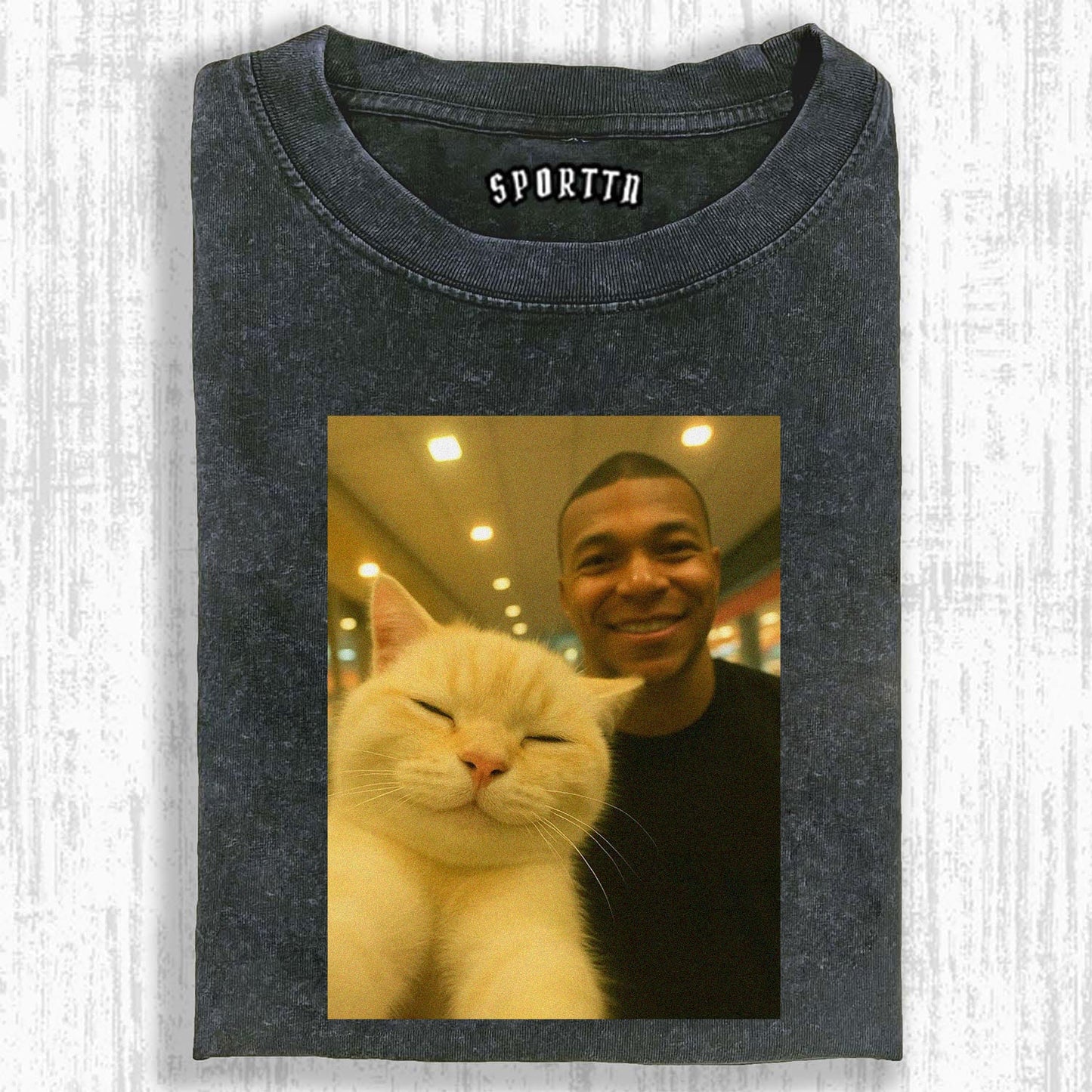 CAT WITH FOOTBALL IDOL TEES