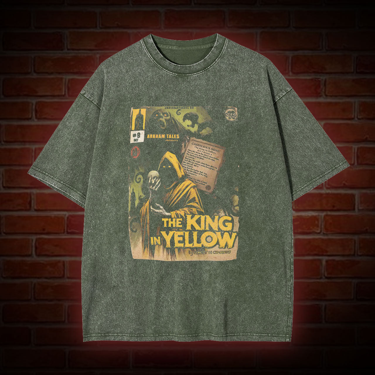 THE KING IN YELLOW WASHED T-SHIRT