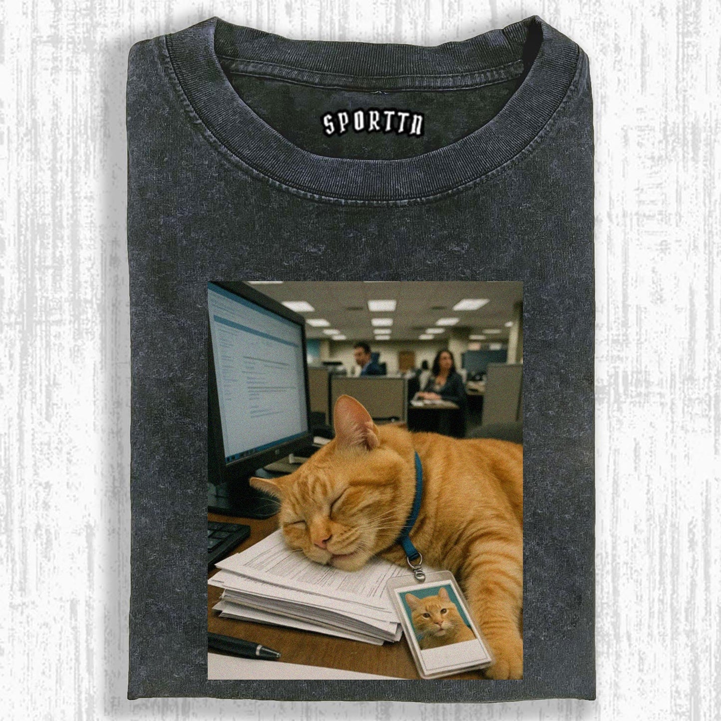 THE OFFICE CAT'S LEISURELY DAY TEE