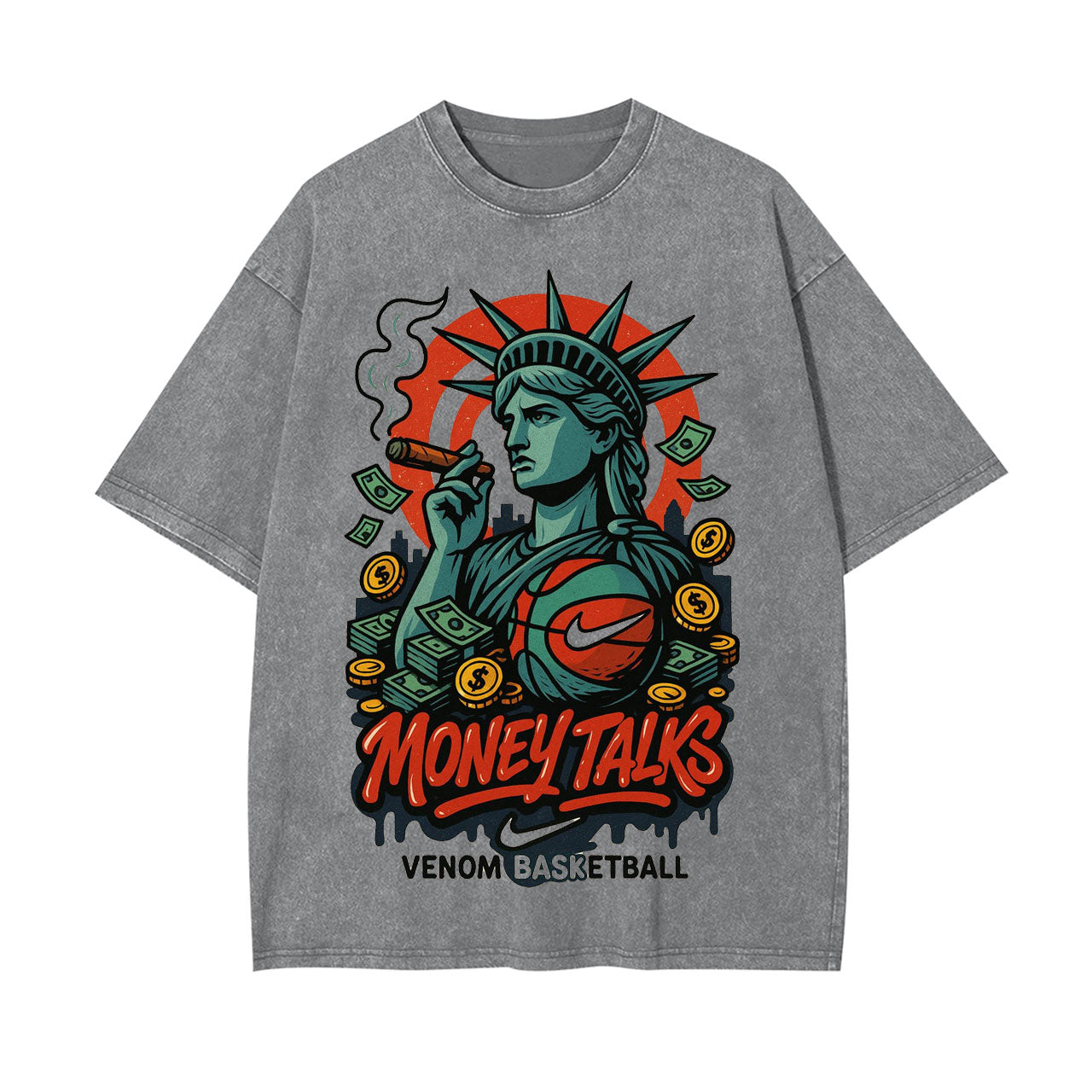 THE STATUE OF LIBERTY'S MONEY - BASKETBALL SHOW TEE
