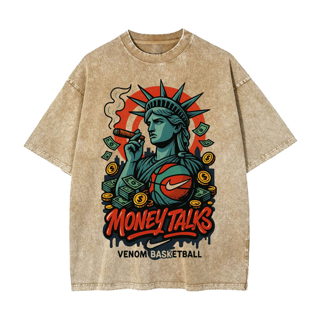 THE STATUE OF LIBERTY'S MONEY - BASKETBALL SHOW TEE