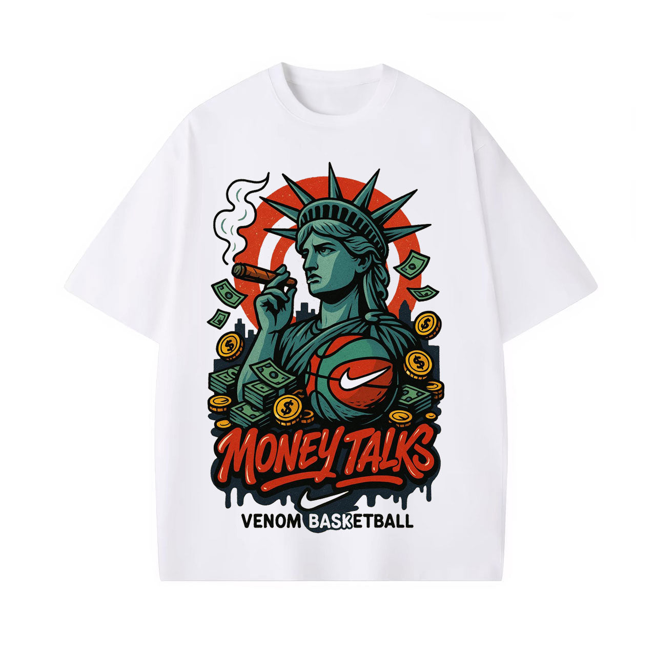 THE STATUE OF LIBERTY'S MONEY - BASKETBALL SHOW TEE