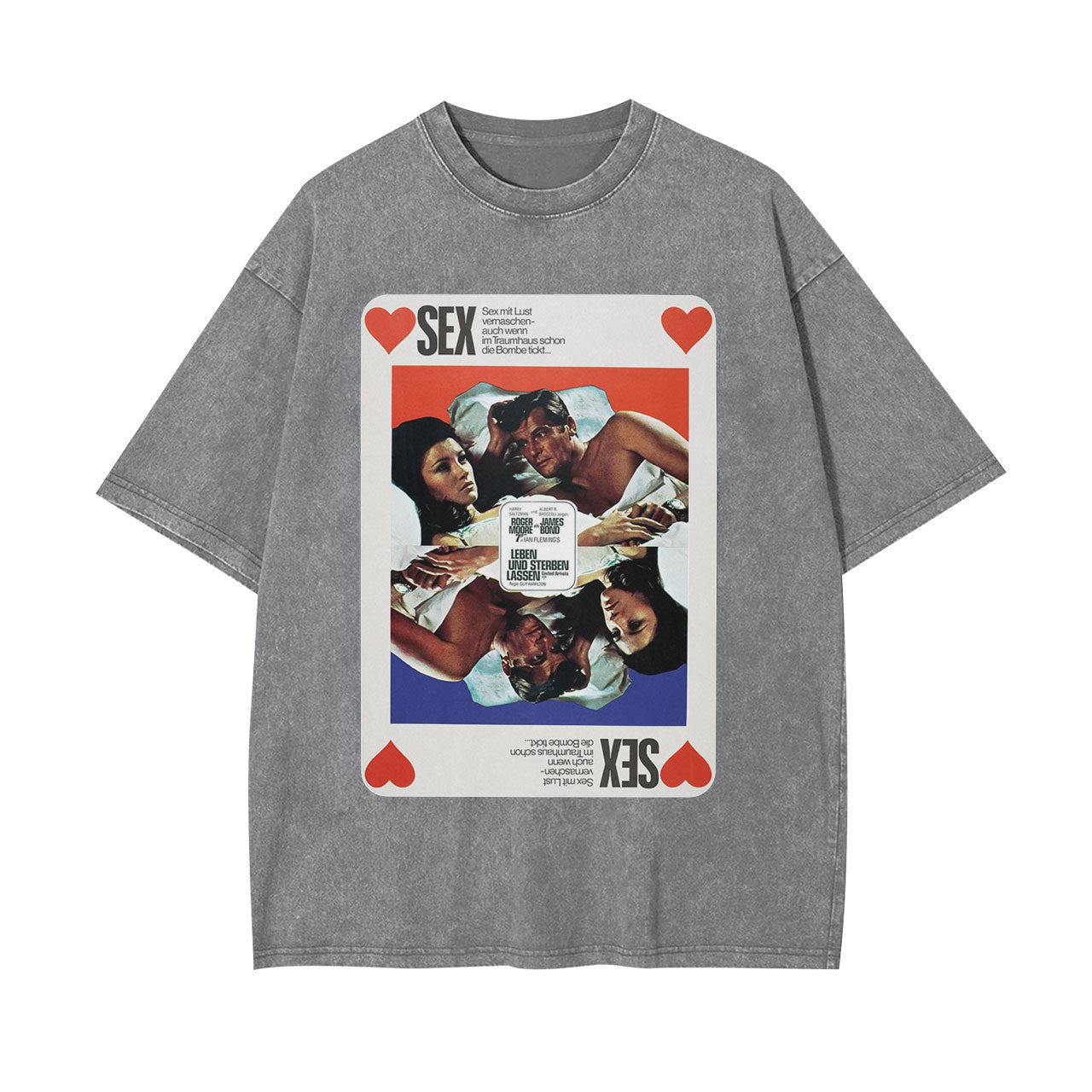 VINTAGE POSTER STYLE T-SHIRT丨007 LIVE AND LET DIE