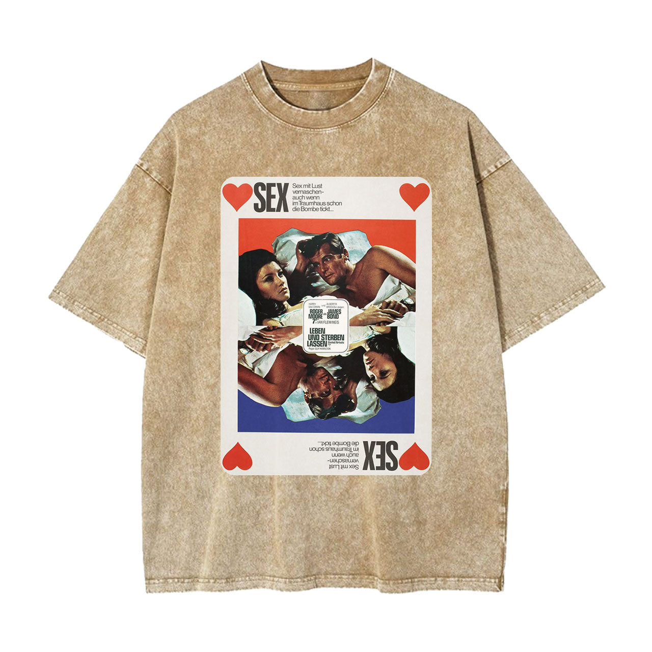 VINTAGE POSTER STYLE T-SHIRT丨007 LIVE AND LET DIE