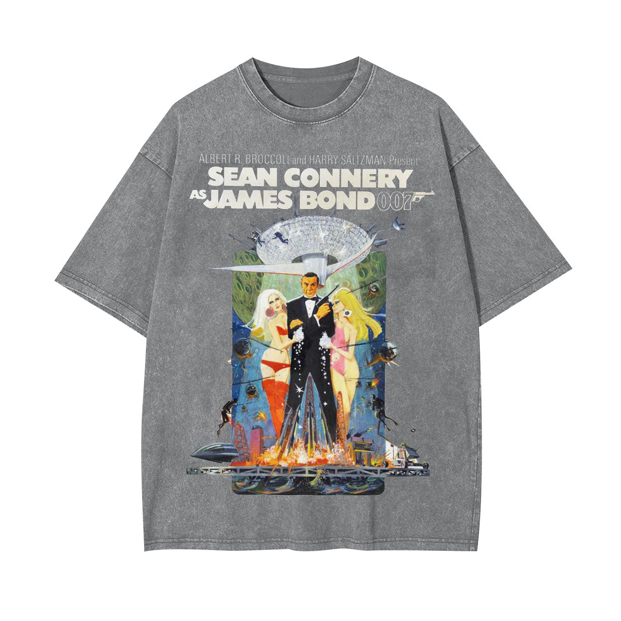 VINTAGE POSTER STYLE T-SHIRT丨007 LIVE AND LET DIE V2