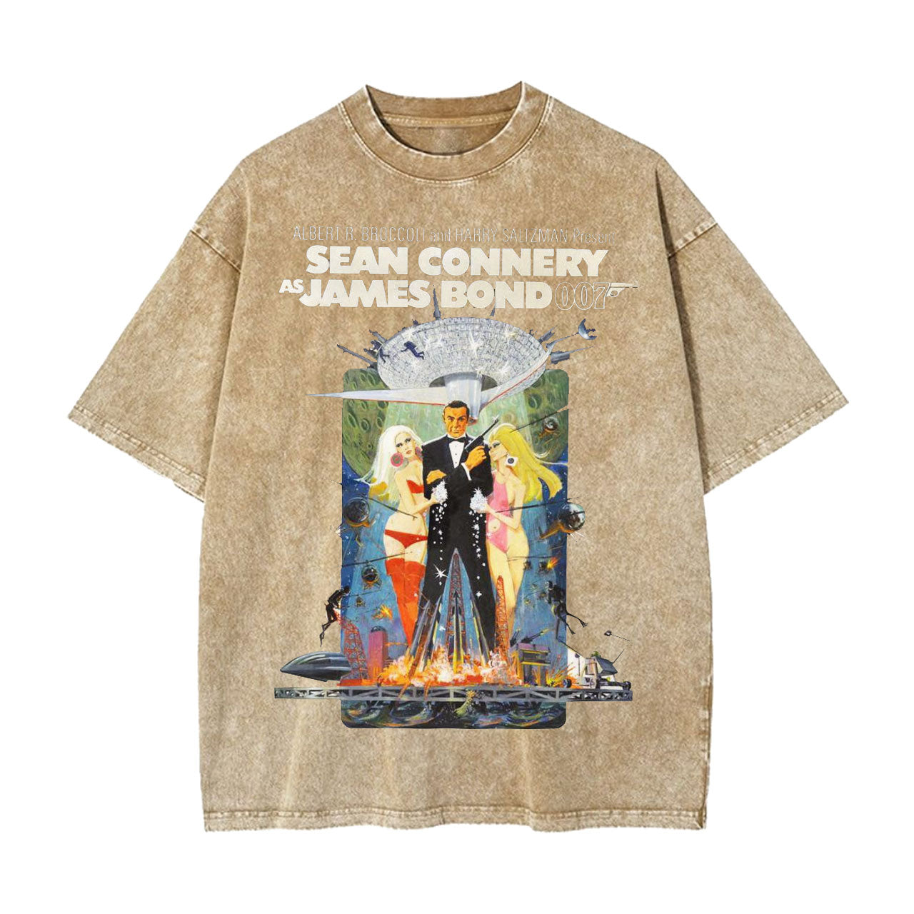 VINTAGE POSTER STYLE T-SHIRT丨007 LIVE AND LET DIE V2
