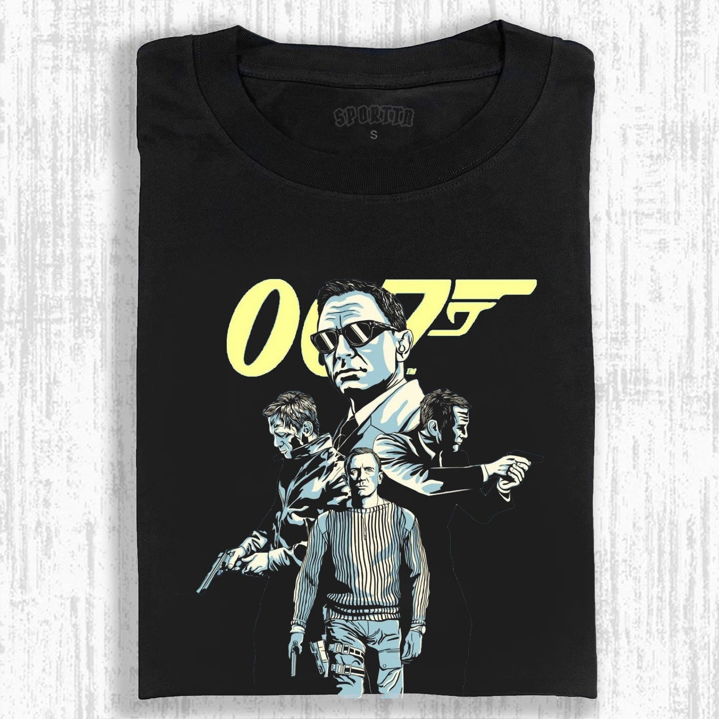 VINTAGE POSTER STYLE T-SHIRT丨007 LIVE AND LET DIE V4
