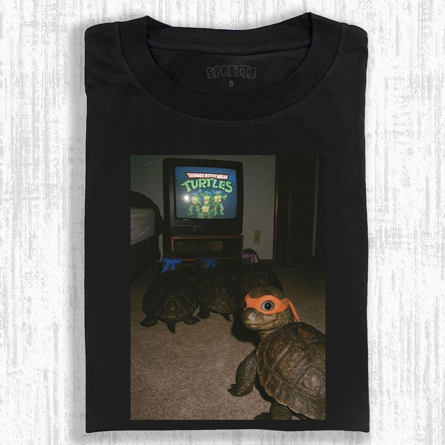 VINTAGE REAL TURTLES & NINJA TURTLES T-SHIRT