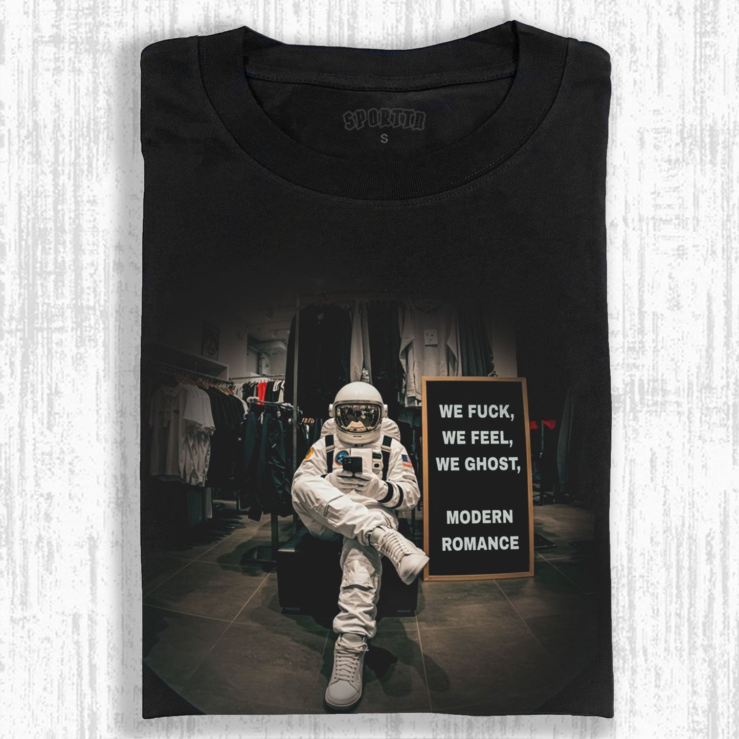 WE FUCK, FEEL, GHOST, MODERN ROMANCE TEE