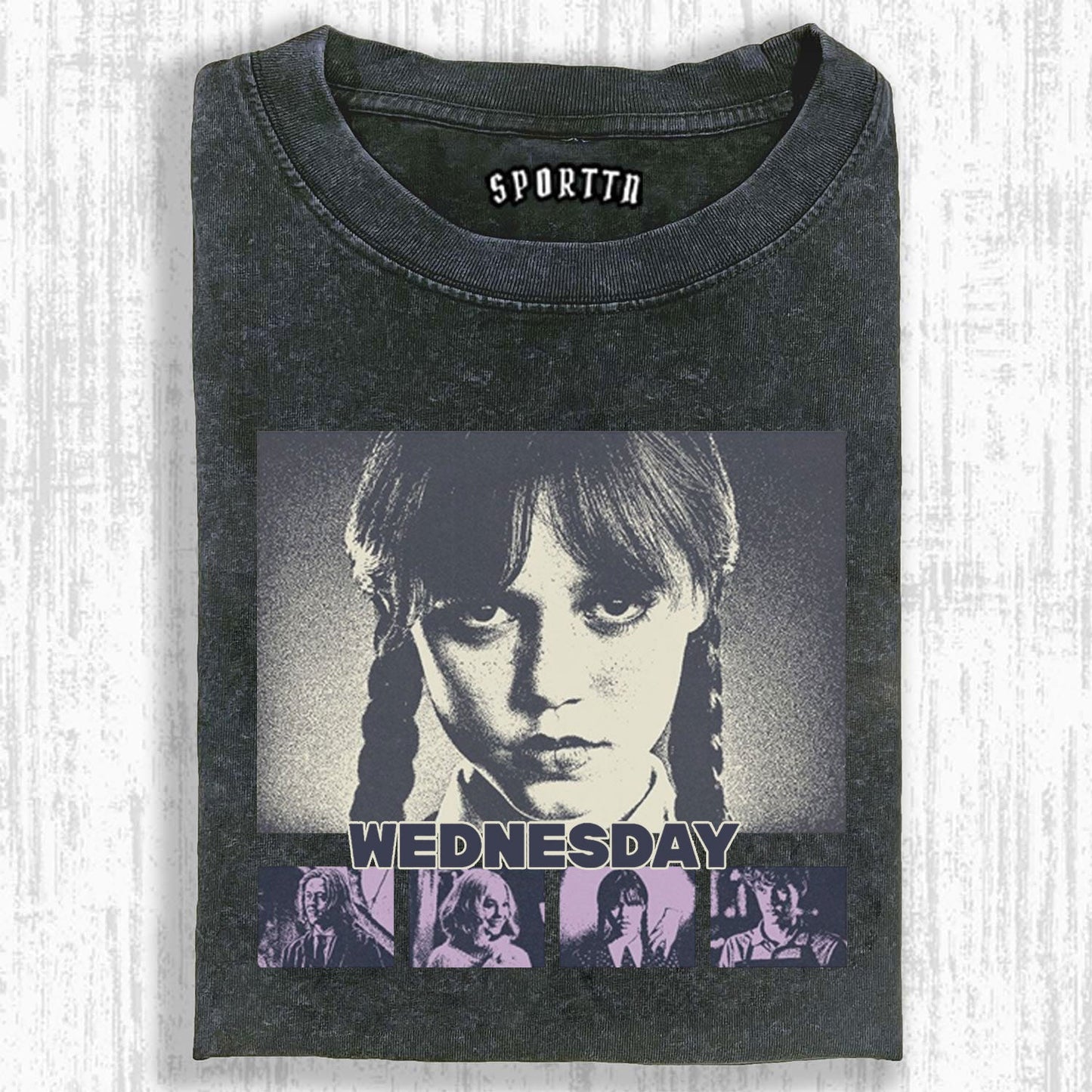 "WEDNESDAY S2 ADDAMS" THEMED V12 T-SHIRT