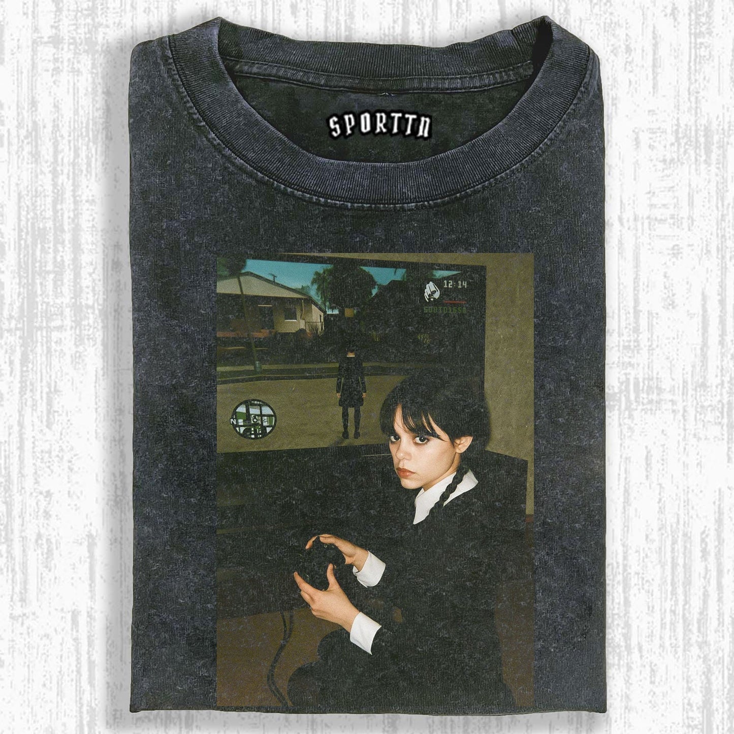 WEDNESDAY S2 GAME - THEMED VINTAGE T-SHIRT