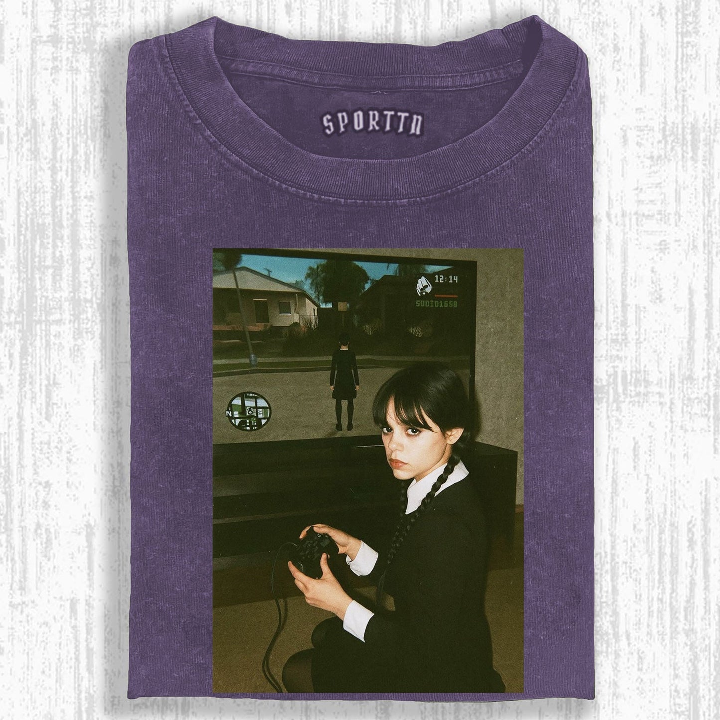 WEDNESDAY S2 GAME - THEMED VINTAGE T-SHIRT