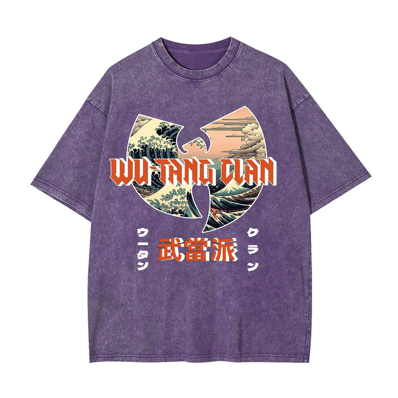 WU-TANG CLAN UKIYOE WAVE UKIYOE WAVE VINTAGE WASHED TEE