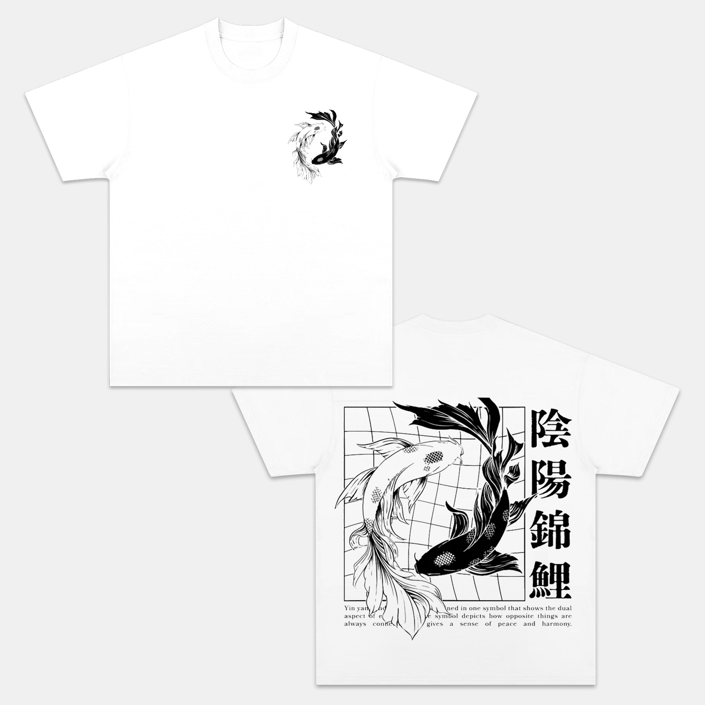 YING YANG KOI T-SHIRT