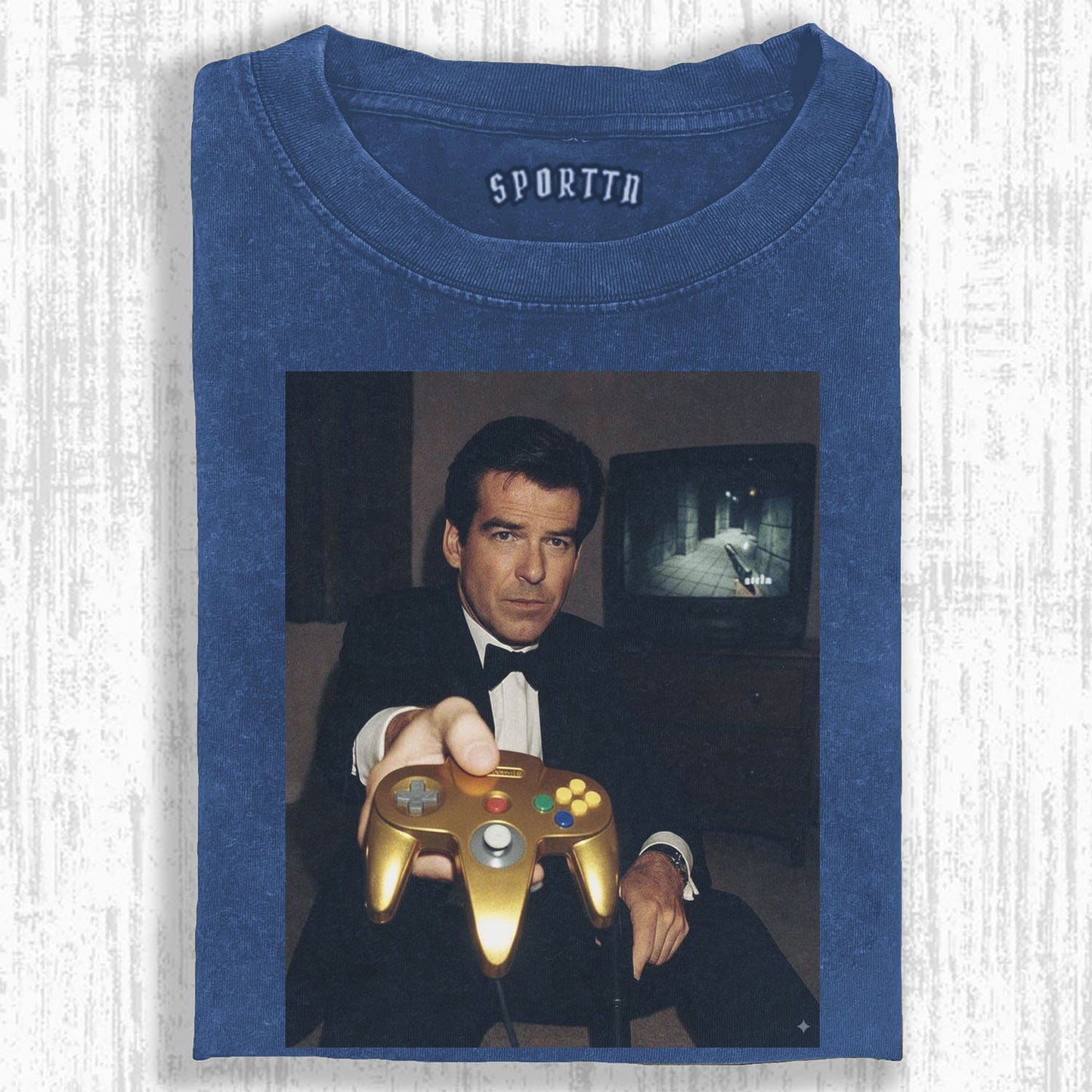 GOLD N64 JAMES BOND 'YOUR TURN' FUNNY T-SHIRT V2