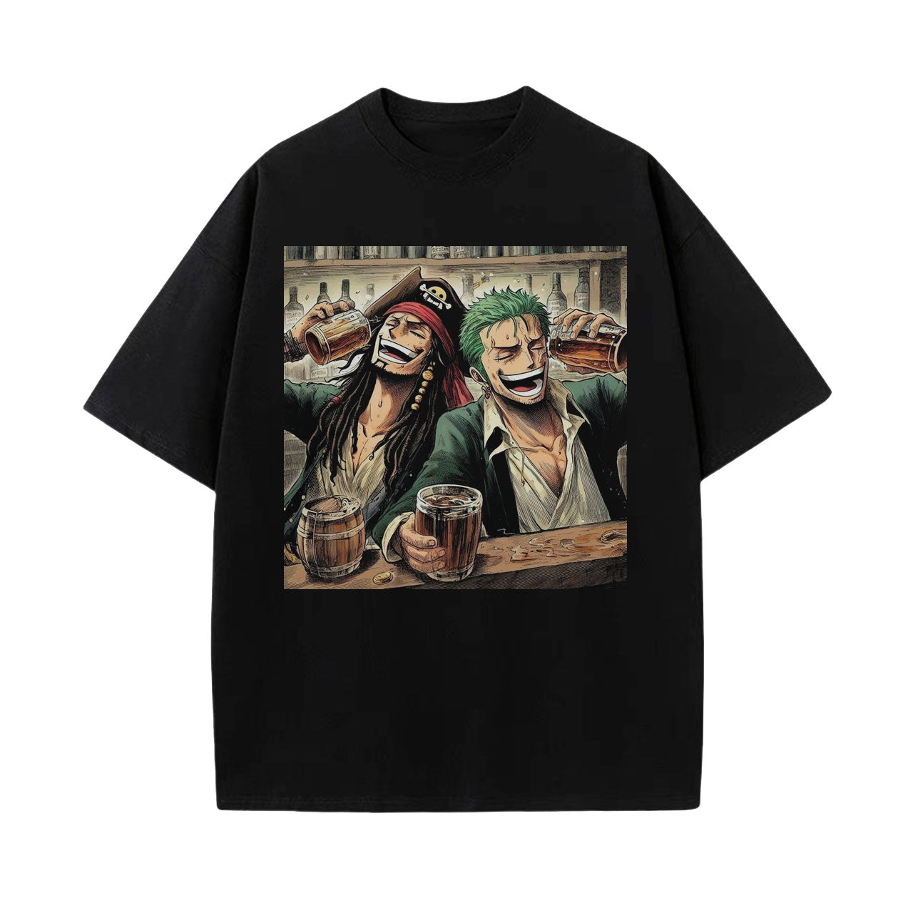 ZORO & JACK'S PIRATE DRINKING SESSION TEE丨ONE PIECE