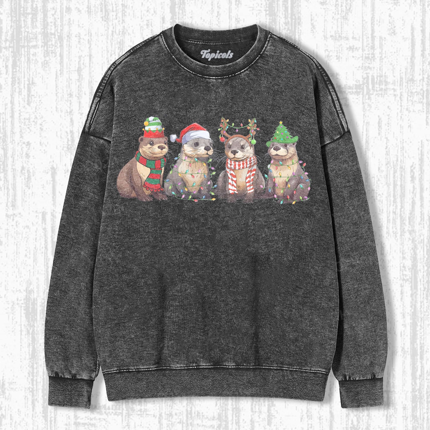 OTTERS CHRISTMAS LIGHTS SHIRT