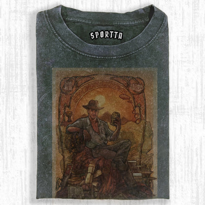 WASHED COTTON INDIANA JONES T-SHIRT
