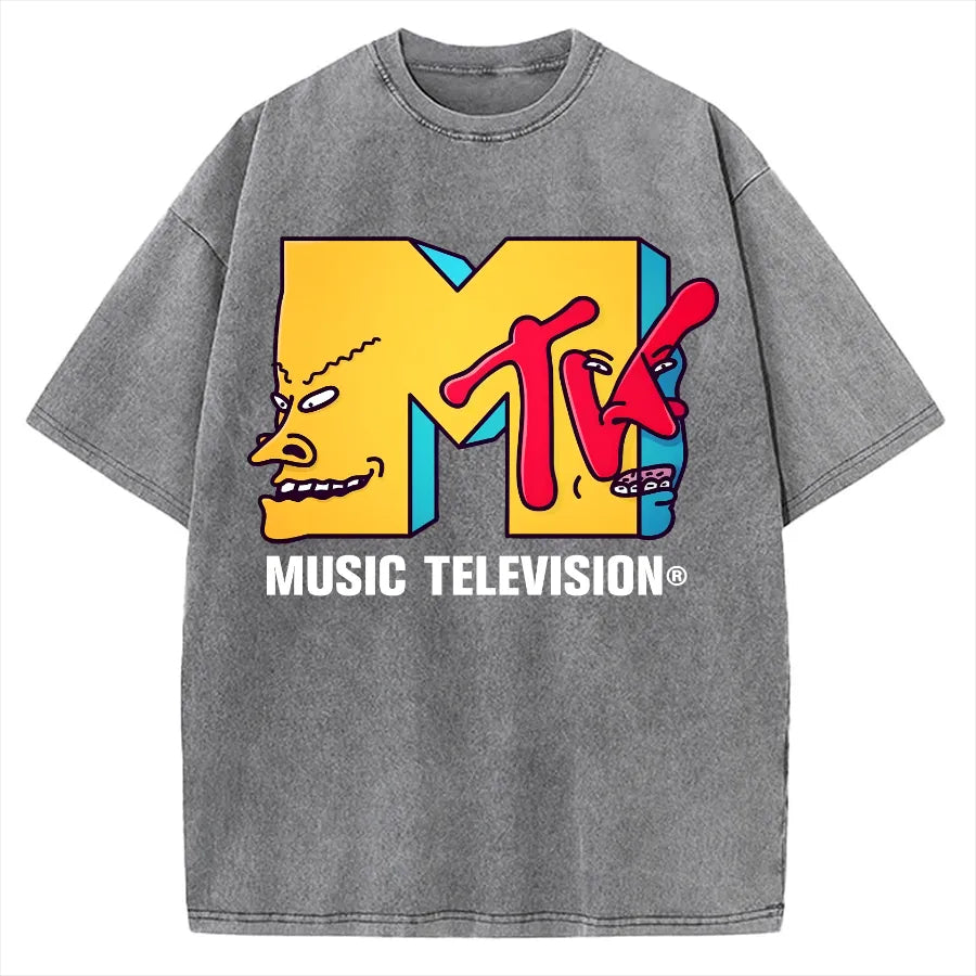 MUSIC TELEVISION VINTAGE WASHED TEE 