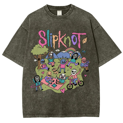 MUSIC SLIPKNOT VINTAGE WASHED TEE 
