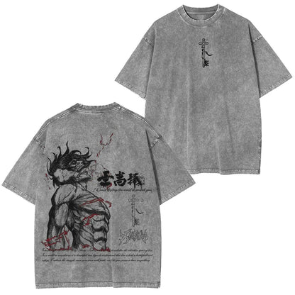 ATTACK ON TITAN UNISEX ANIME INSPIRED VINTAGE T-SHIRT-[DS]