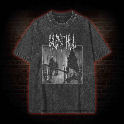 SILENT HILL HORROR WASHED T-SHIRT 