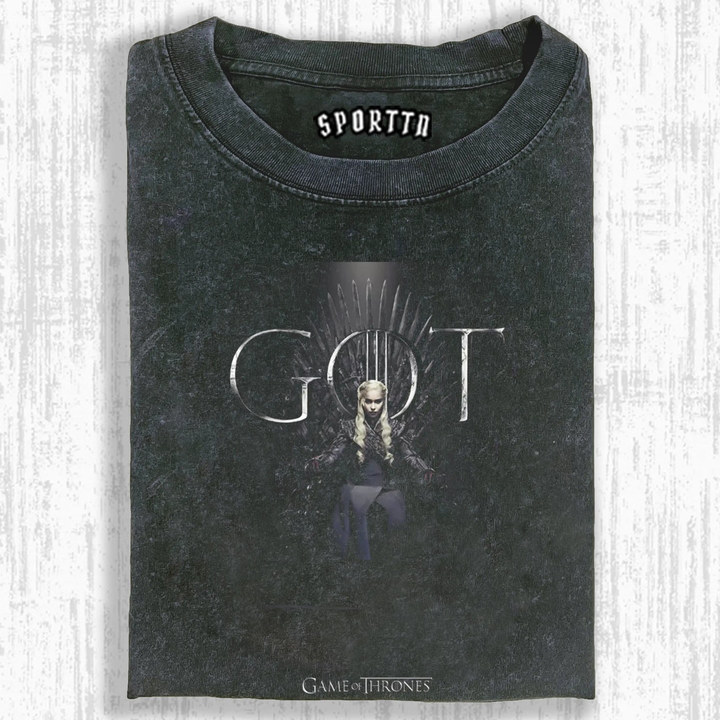 WASHED COTTON GAME OF THRONES T-SHIRT