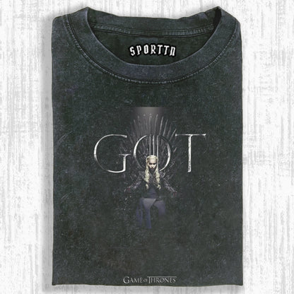 WASHED COTTON GAME OF THRONES T-SHIRT