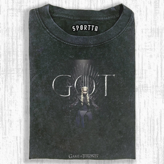 WASHED COTTON GAME OF THRONES T-SHIRT