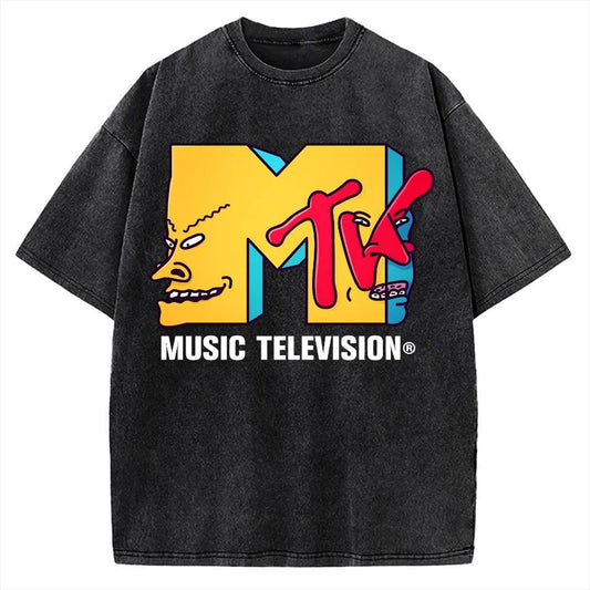 MUSIC TELEVISION VINTAGE WASHED TEE 