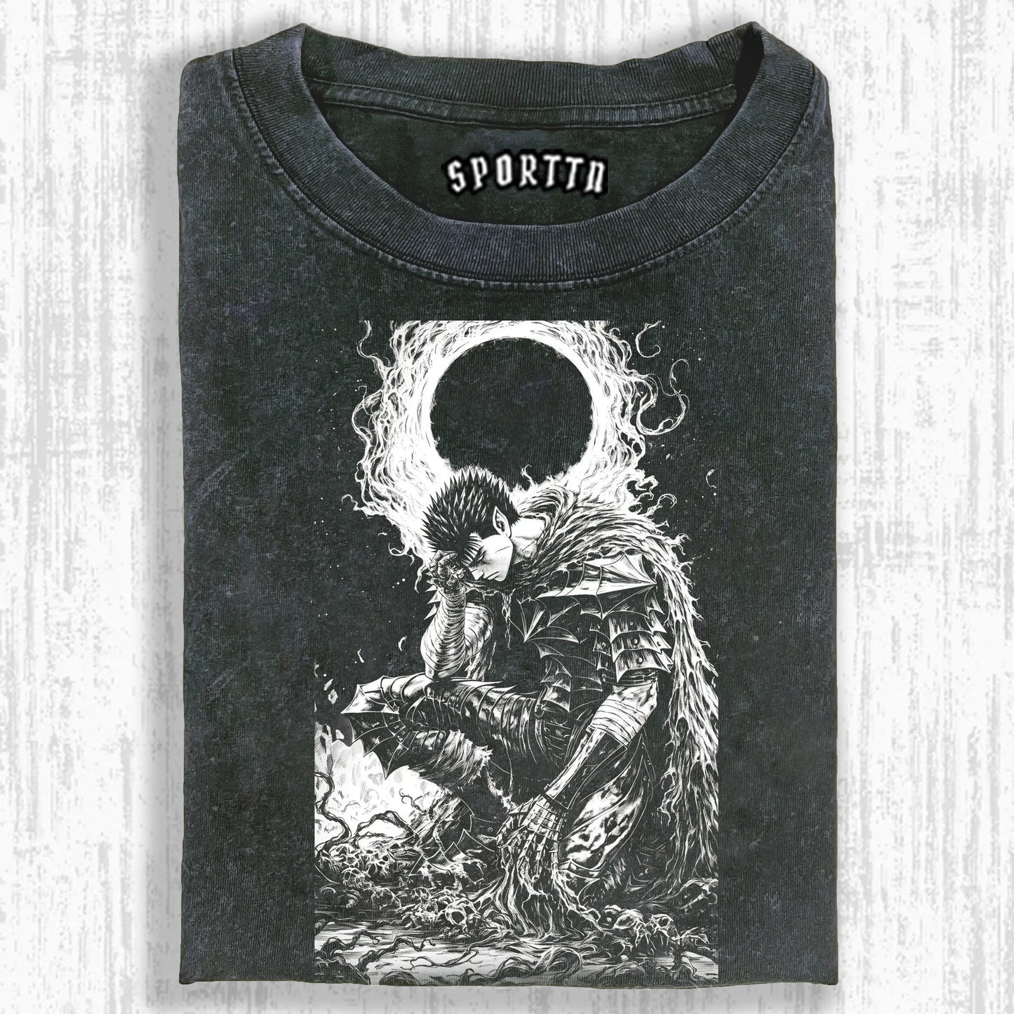 WASHED COTTON BERSERK T-SHIRT